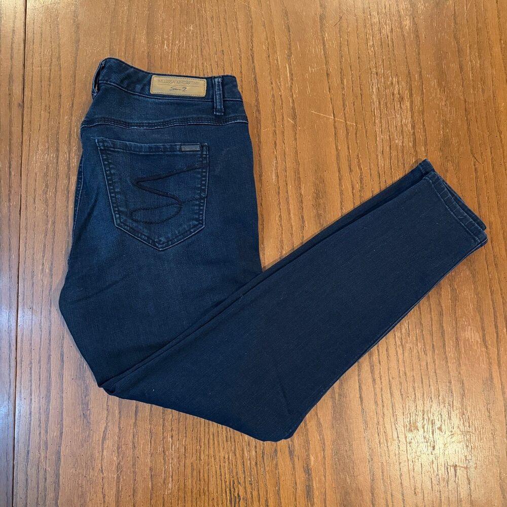Melissa McCarthy Seven7 Legging Jeans Black Skinny Stretch Plus Size 14W